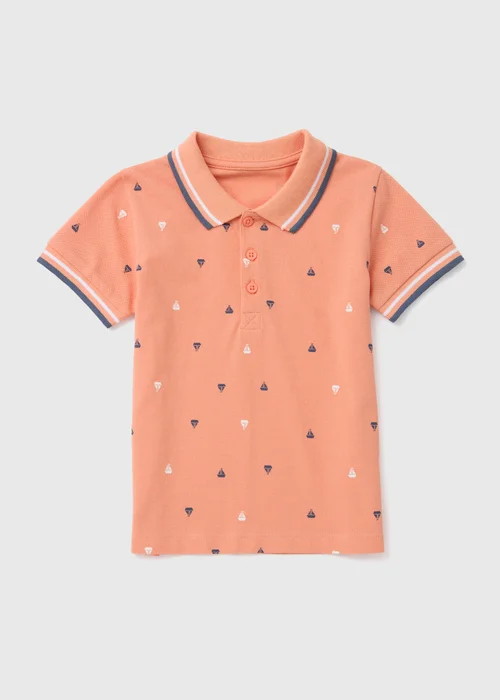 Boys Coral Embroidered Polo Shirt (1-7yrs) - 1 to 1 half years Image 1