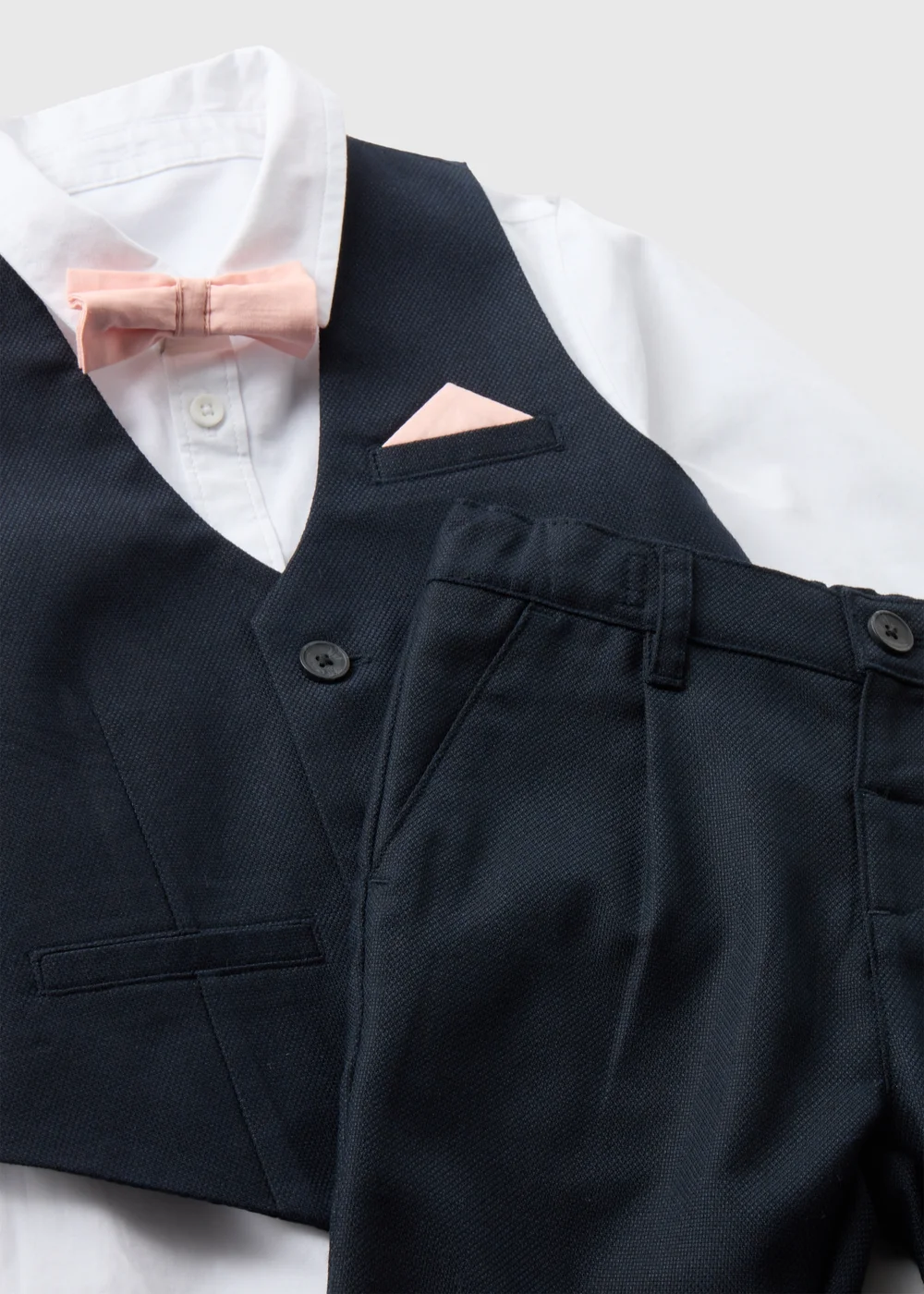 Boys Navy 4 Piece Formal Suit Set (1-7yrs) - 1-1.5 Yrs Image 2