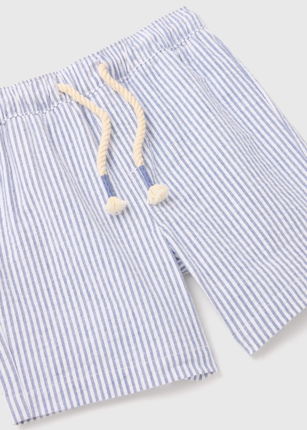Boys Blue & White Stripe Seersucker Shorts (1-7yrs) - 1 to 1 half years Image 2