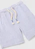 Boys Blue & White Stripe Seersucker Shorts (1-7yrs) - 1 to 1 half years Image 2