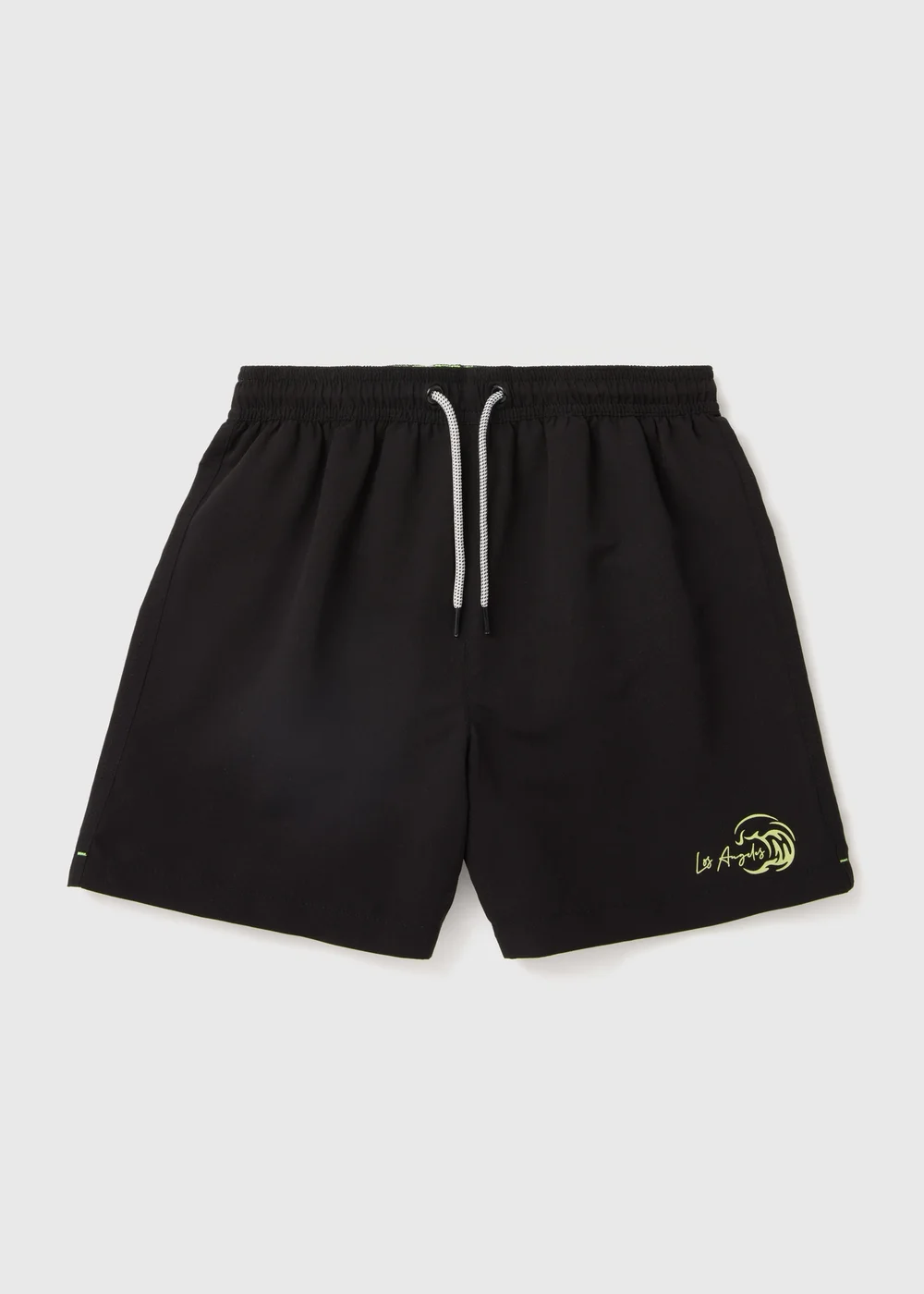 Boys Black Swim Shorts (6-13yrs) - Age 6 - 7 Years Image 1