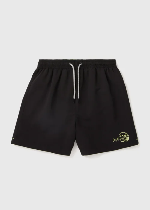 Boys Black Swim Shorts (6-13yrs) - Age 6 - 7 Years Image 1
