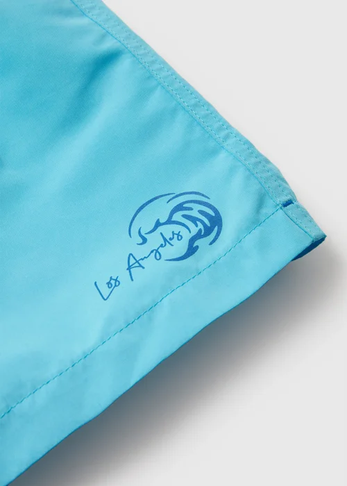 Boys Cyan Swim Shorts (6-13yrs) - Age 6 - 7 Years Image 2