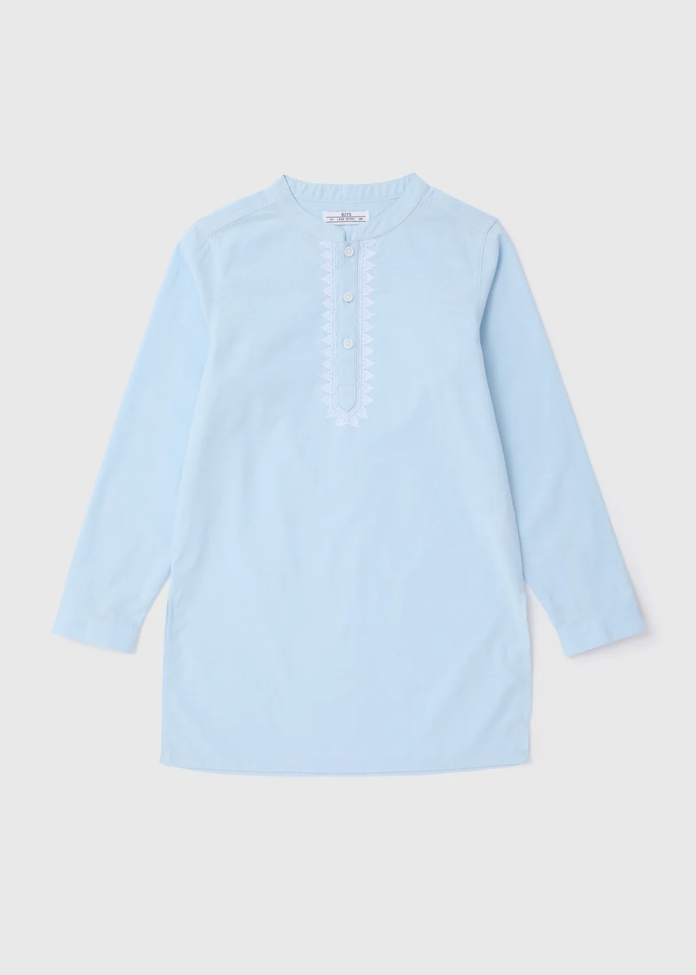 Boys Blue Eid Kurta Shirt (7-13yrs) - 7 Yrs Image 1