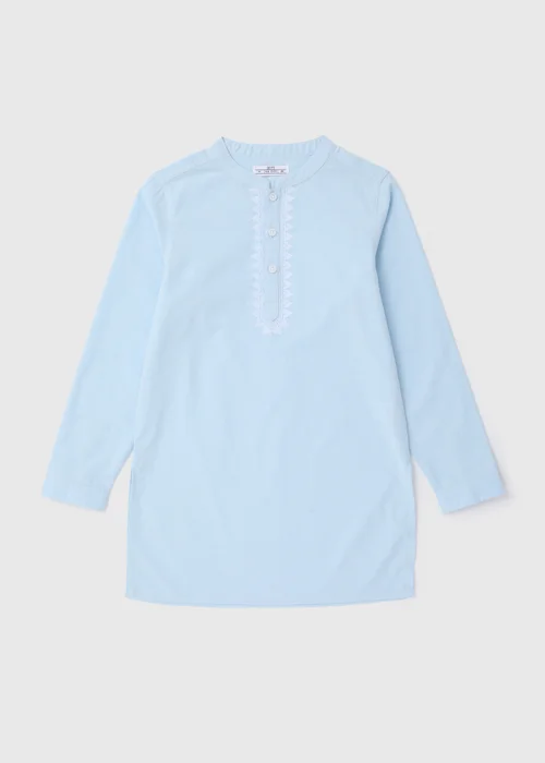 Boys Blue Eid Kurta Shirt (7-13yrs) - 7 Yrs Image 1