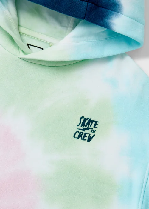 Boys Multicolour Tie Dye Hoodie (7-13yrs) - 7 Yrs Image 2