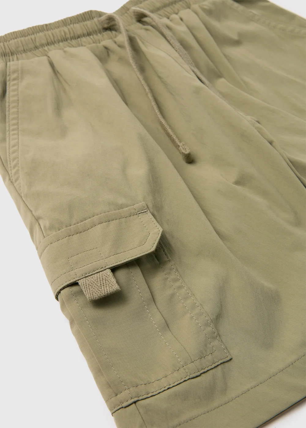 Boys Khaki Woven Cargo Shorts (7-13yrs) - 8 Yrs Image 2