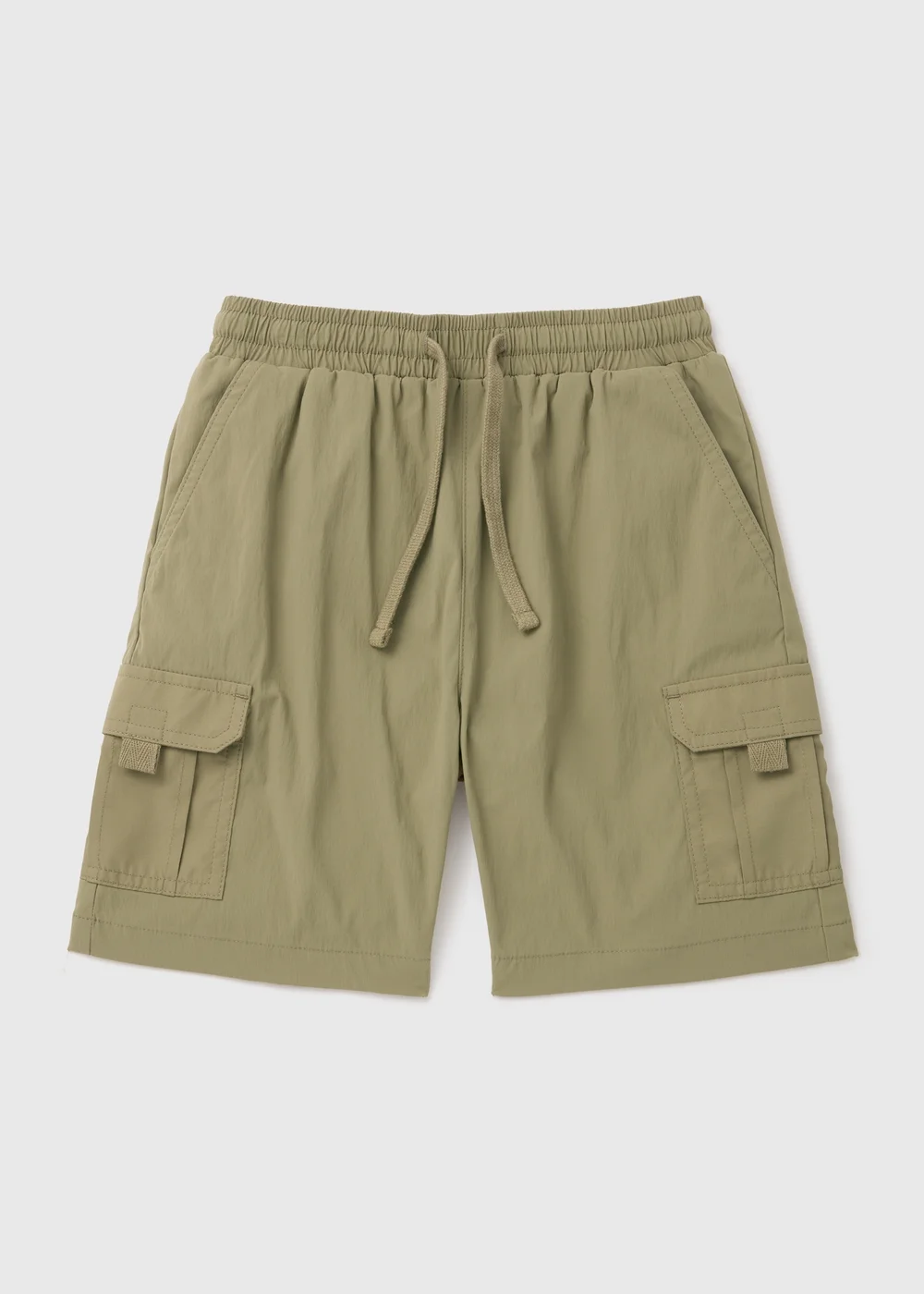 Boys Khaki Woven Cargo Shorts (7-13yrs) - 8 Yrs Image 1