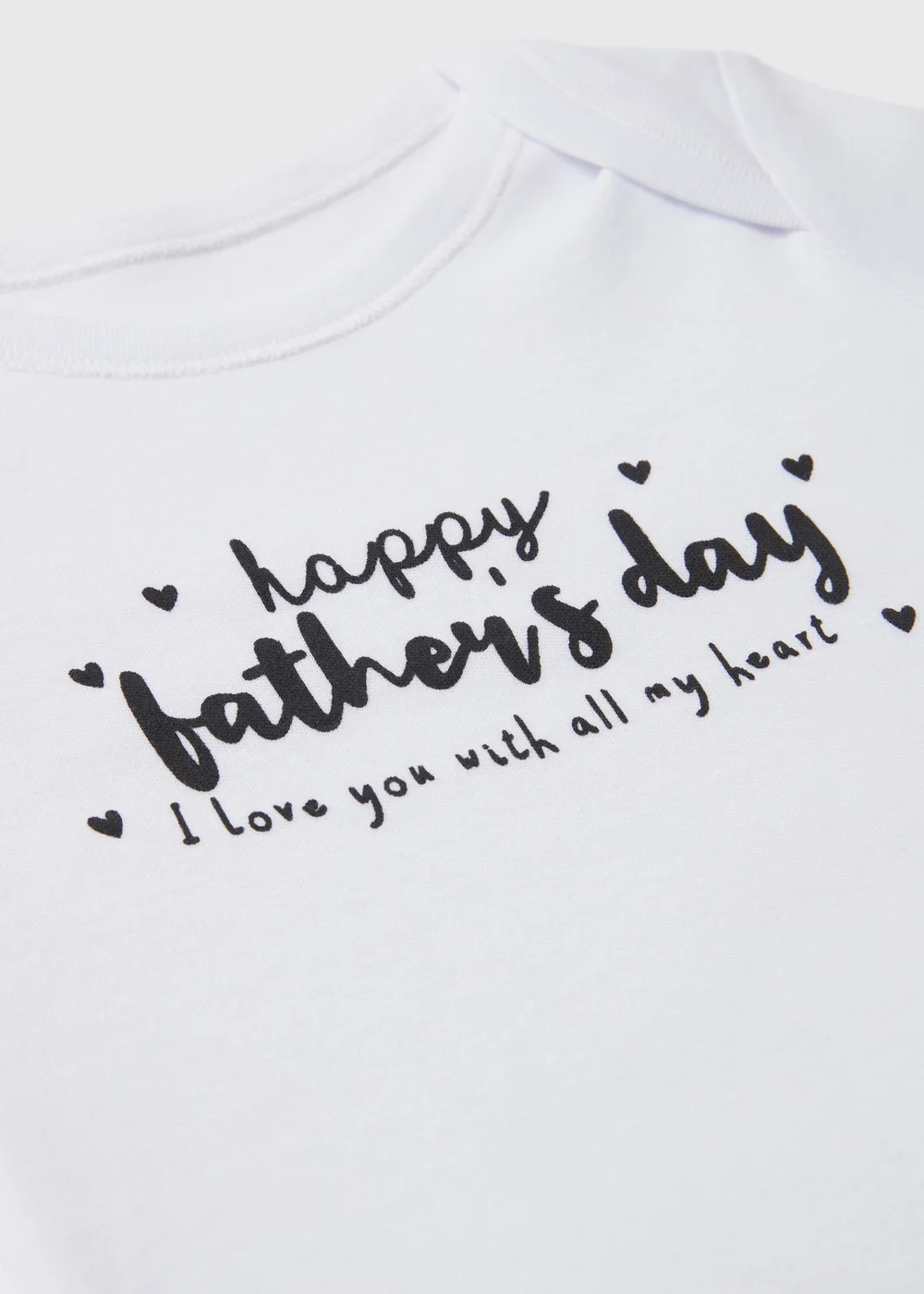 Baby White Father's Day Bodysuit (Tiny Baby-12mths) - 0-3 months Image 2