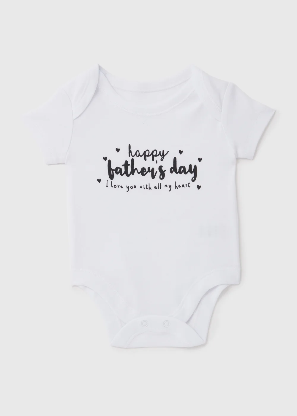 Baby White Father's Day Bodysuit (Tiny Baby-12mths) - 0-3 months Image 1