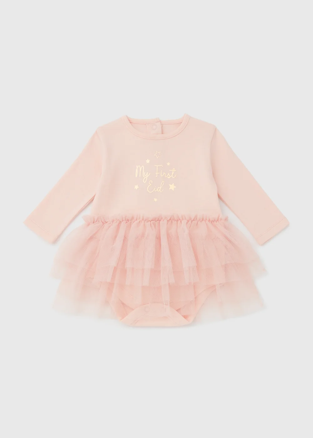 Girls Pink Eid Bodysuit (Tiny Baby-12mths) - Tiny Baby Image 1