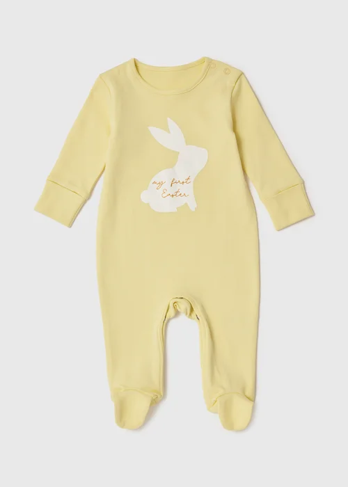 Baby Yellow My First Easter Sleepsuit (Tiny Baby-12mths) - Tiny Baby Image 1