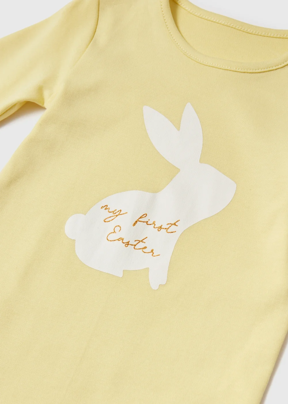 Baby Yellow My First Easter Sleepsuit (Tiny Baby-12mths) - Tiny Baby Image 2