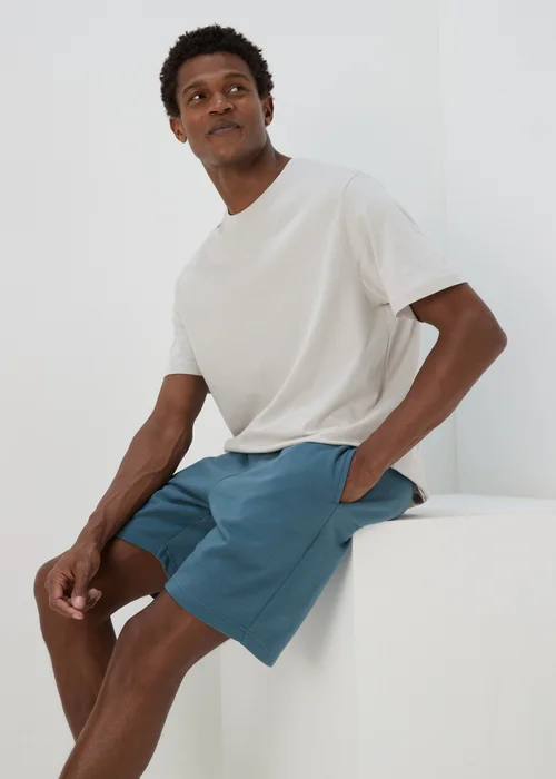 Blue Basic Jogger Shorts - XS Image 1
