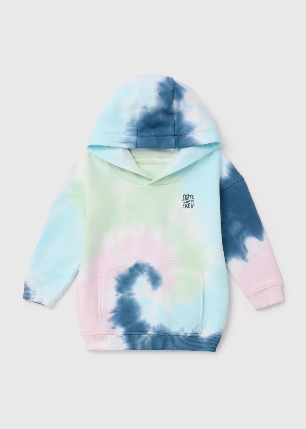 Boys Mini Me Tie-Dye Blue Hoody (1-7yrs) - 1-1.5 Yrs Image 1