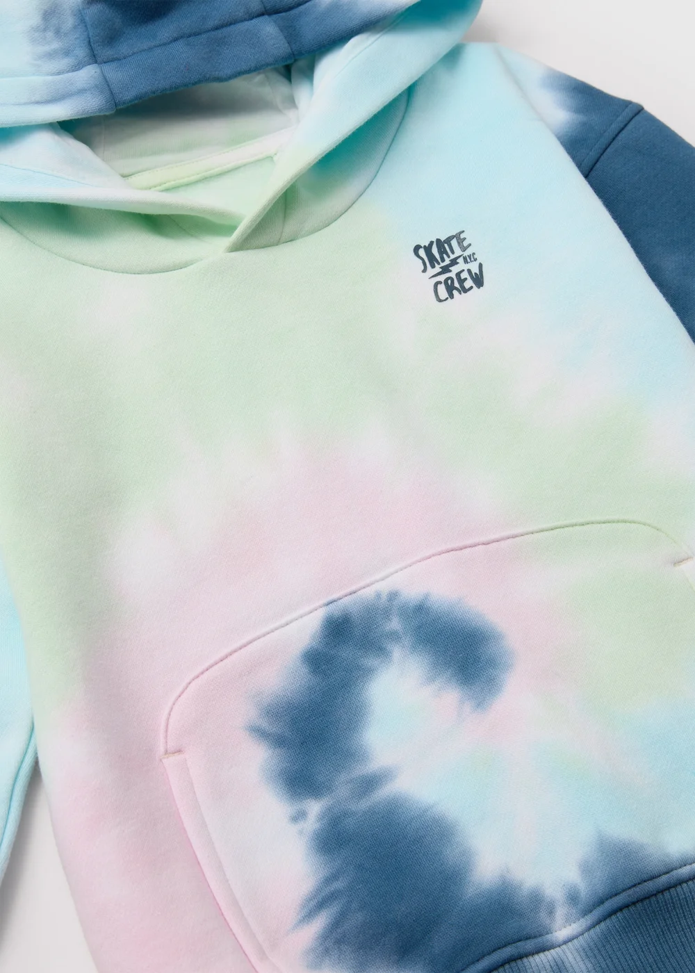 Boys Mini Me Tie-Dye Blue Hoody (1-7yrs) - 1-1.5 Yrs Image 2
