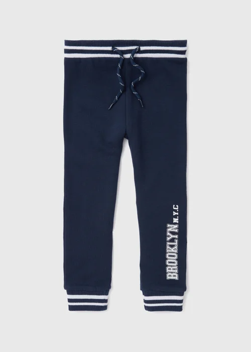 Boys Navy Brooklyn Co Ord Joggers - 1 to 1 half years Image 1