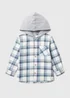 Boys Blue Check Hood Shacket (1-7yrs) - 1-1.5 Yrs Image 1