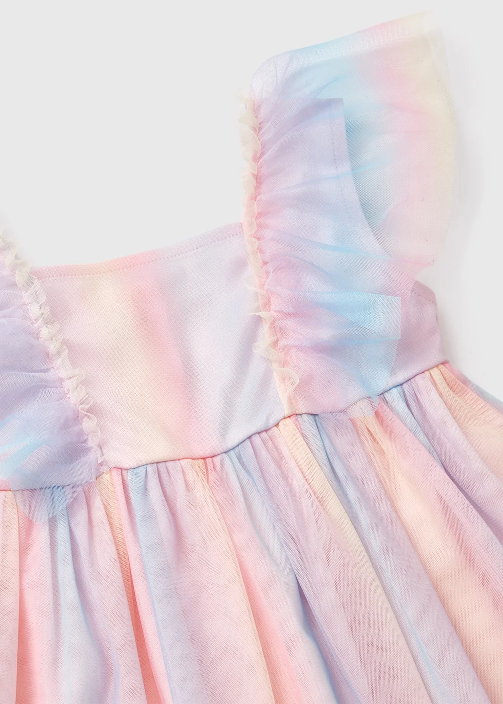 Girls Multicolour Tie Dye Mesh Dress (1-7yrs) - 2-3 Yrs Image 2