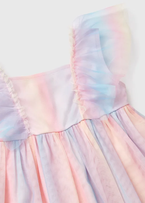 Girls Multicolour Tie Dye Mesh Dress (1-7yrs) - 2-3 Yrs Image 2