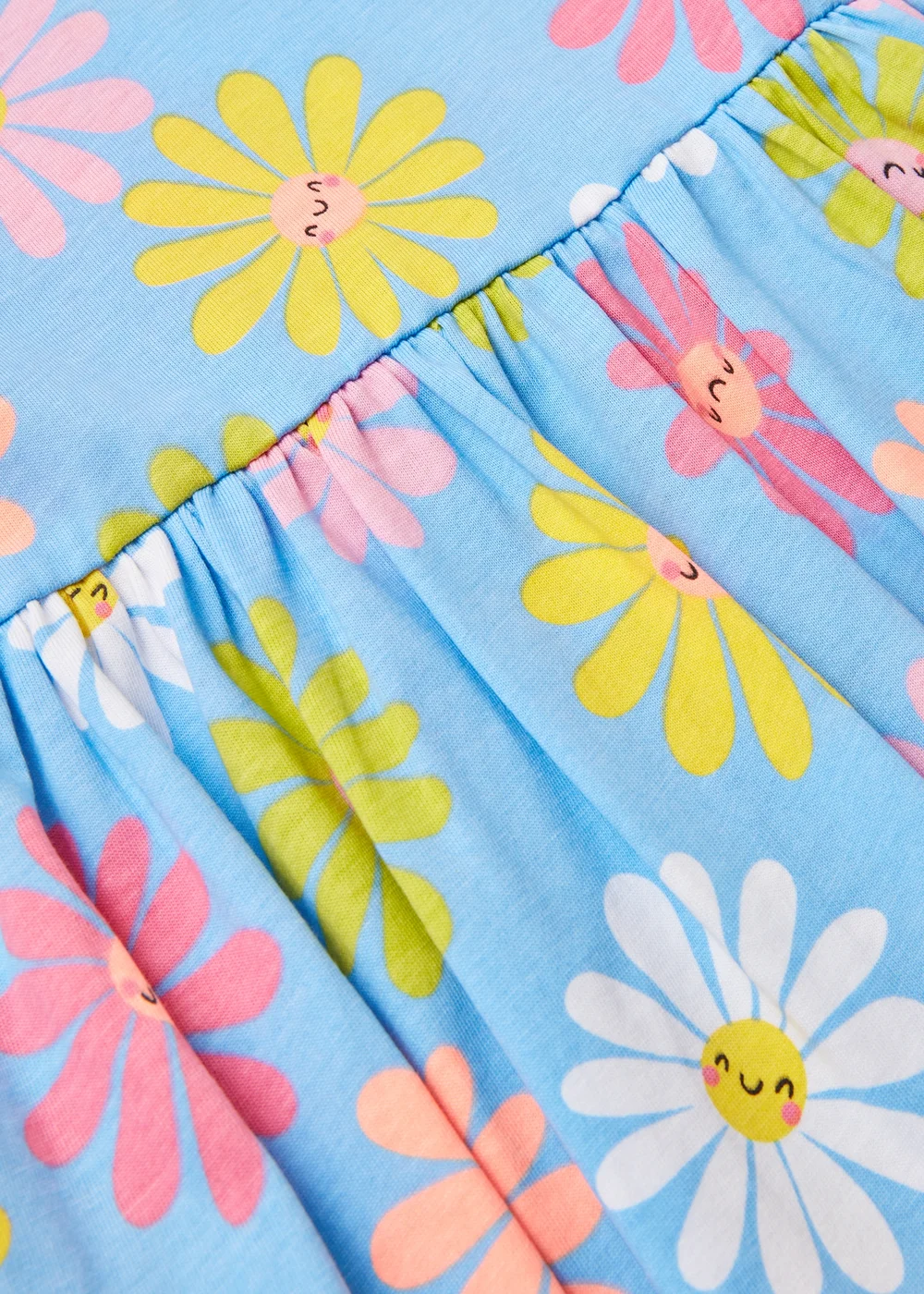 Girls Blue Daisy Dress (1-7yrs) - 1-1.5 Yrs Image 2