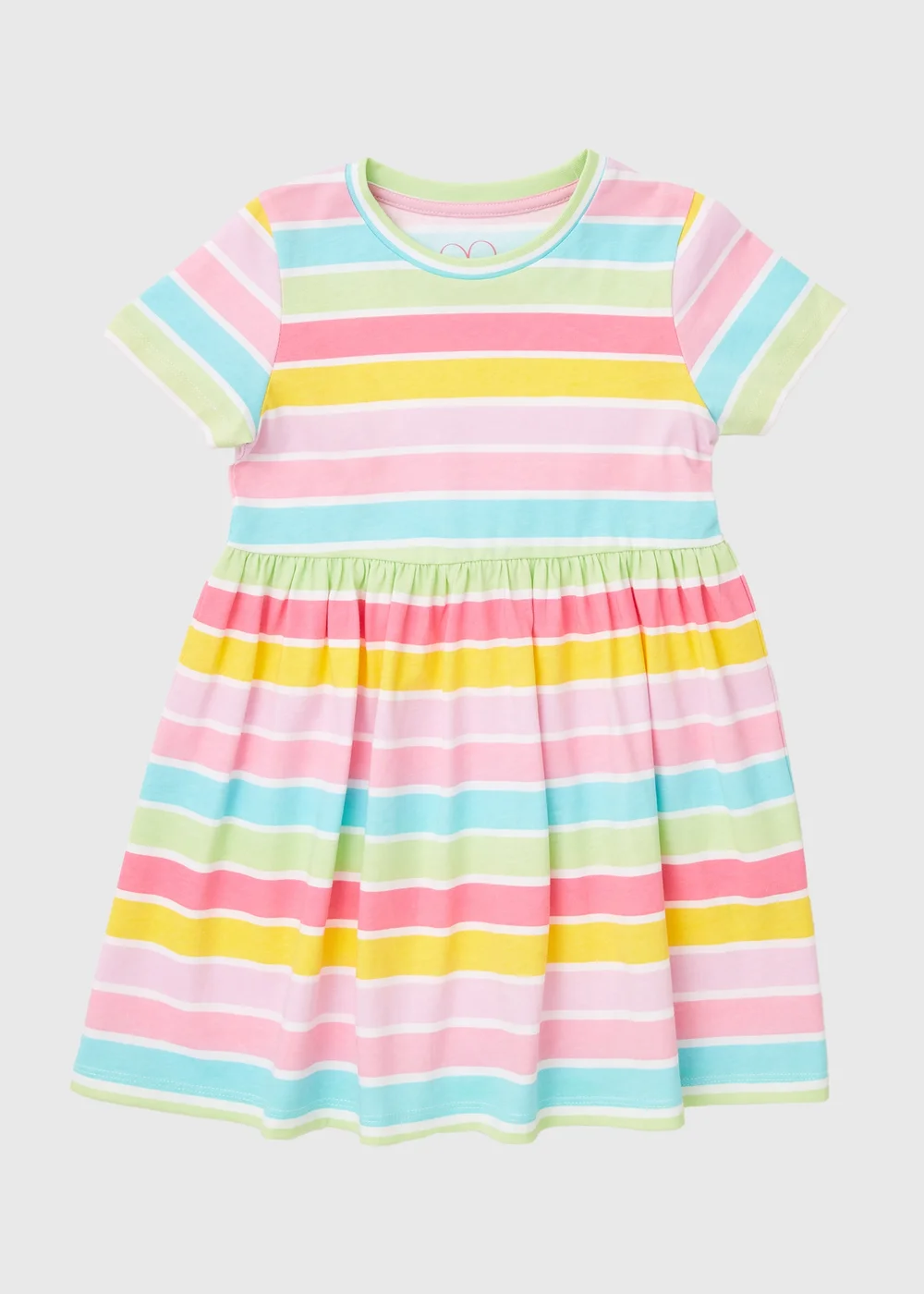 Girls Multicoloured Stripe Dress (1-7yrs) - 1-1.5 Yrs Image 1