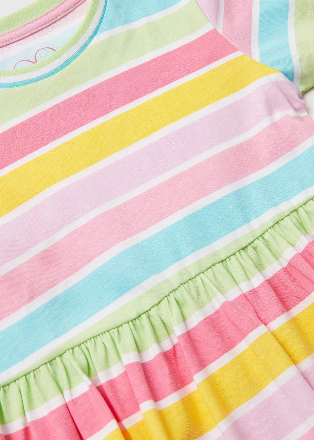 Girls Multicoloured Stripe Dress (1-7yrs) - 1-1.5 Yrs Image 2
