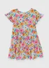 Girls Multicolour Floral Viscose Dress (1-7yrs) - 1-1.5 Yrs Image 1