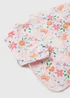 Baby Pink Floral Print Coverall Bib - One Size Image 2