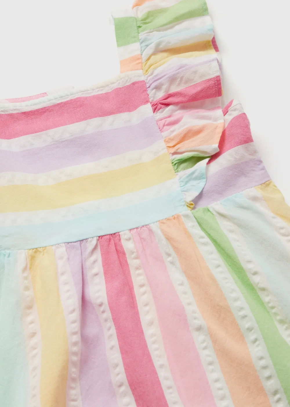 Girls Multicoloured Stripe Woven Dress (1-7yrs) - 1-1.5 Yrs Image 2