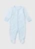 Baby Blue Star Embroidered Sleepsuit (Newborn-18mths) - Newborn Image 1