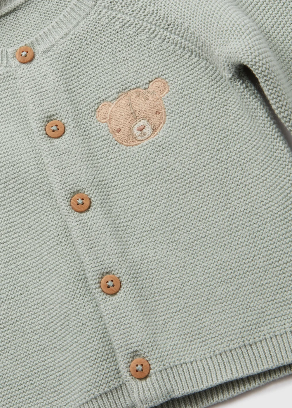 Baby Sage Bear Cardigan (0-12mths) - 0-3 months Image 2
