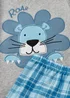 Boys Blue Lion Pyjama Set (9mths-5yrs) - Age 9 - 12 Months Image 2