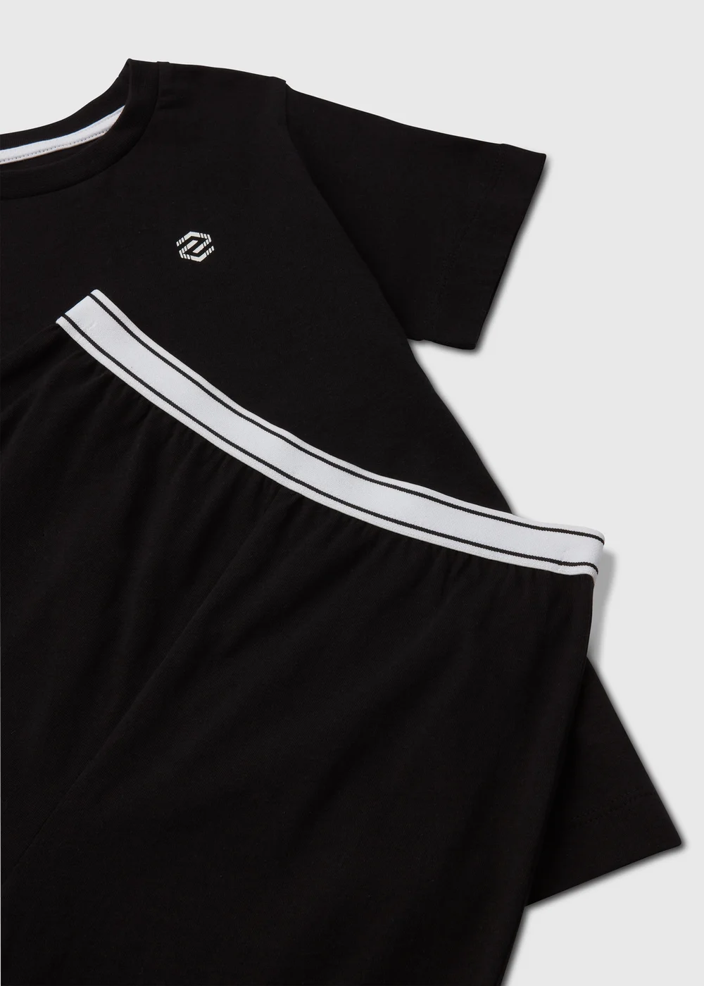 Boys Black Print Short Pyjamas Set (4-13yrs) - Age 7 Years Image 2