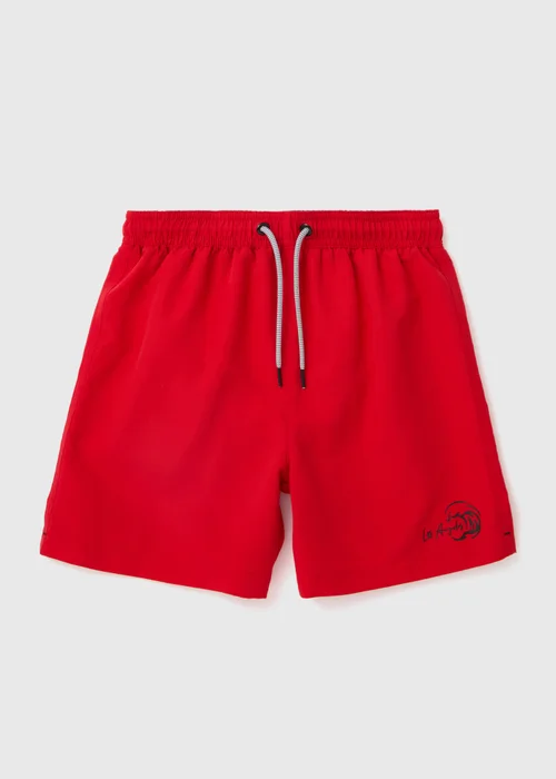 Boys Red Swim Shorts (6-13yrs) - 6-7 Yrs Image 1