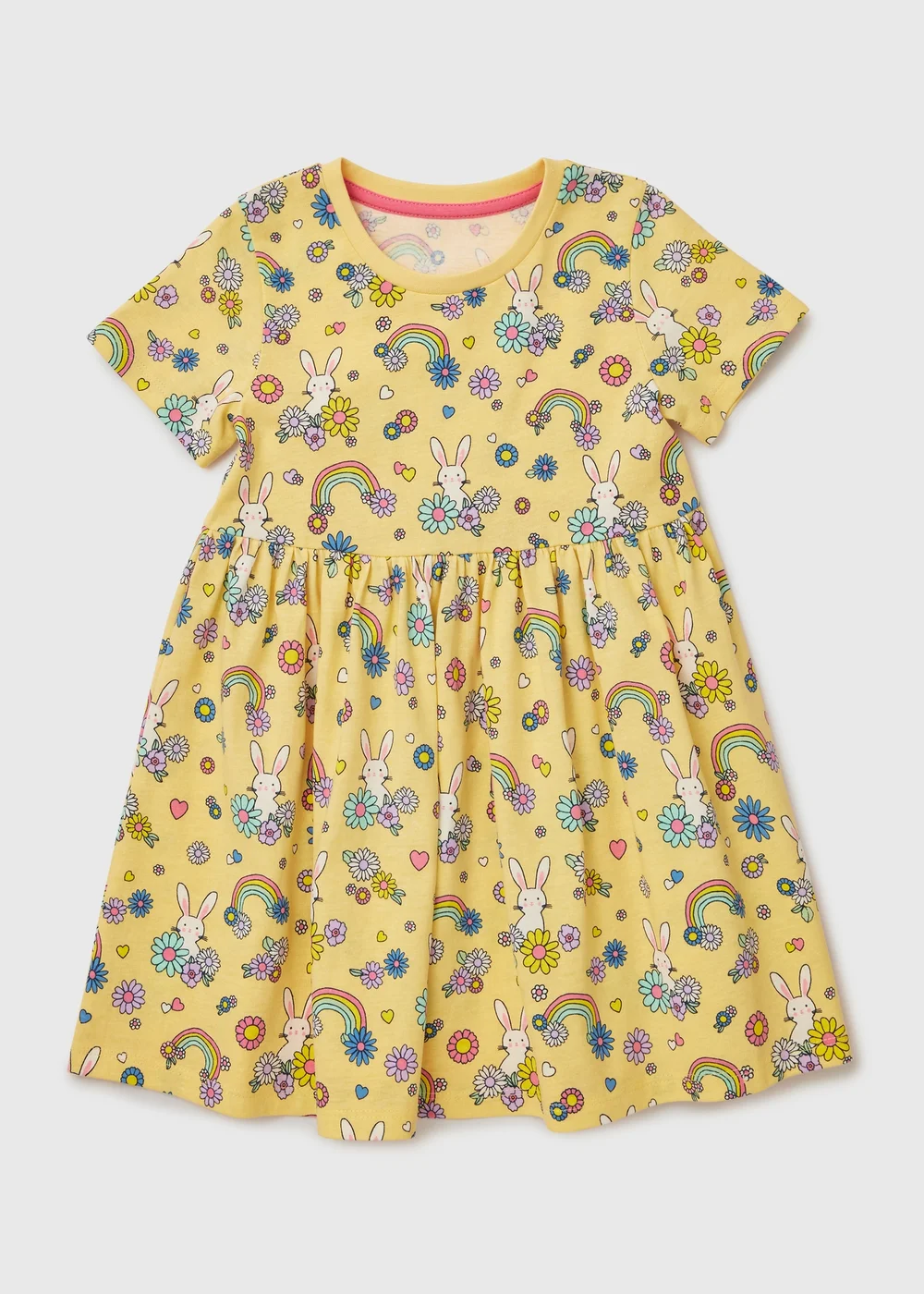 Girls Yellow Bunny Dress (1-7yrs) - 1-1.5 Yrs Image 1
