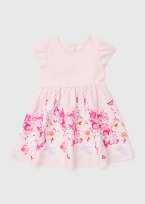 Pink Scuba Dress (1-7yrs) - 1-1.5 Yrs Image 1