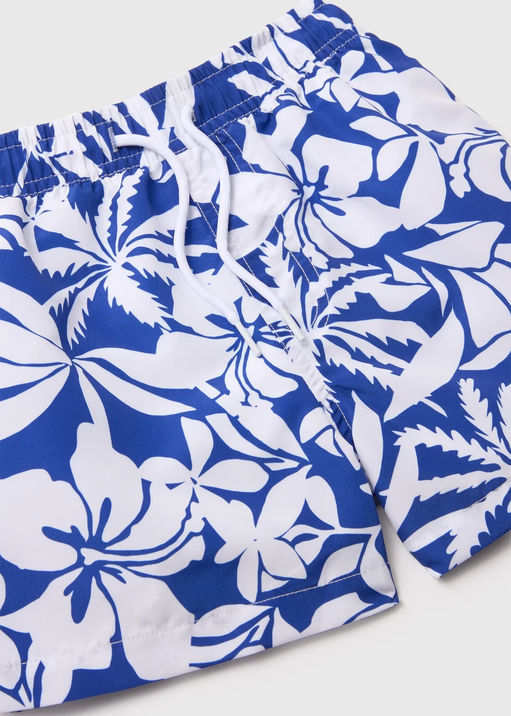Boys Blue & White Floral Swim Shorts (1-6yrs) - 1-1.5 Yrs Image 2