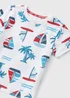 Boys White Boat Print T-Shirt (1-7yrs) - 1 to 1 half years Image 2