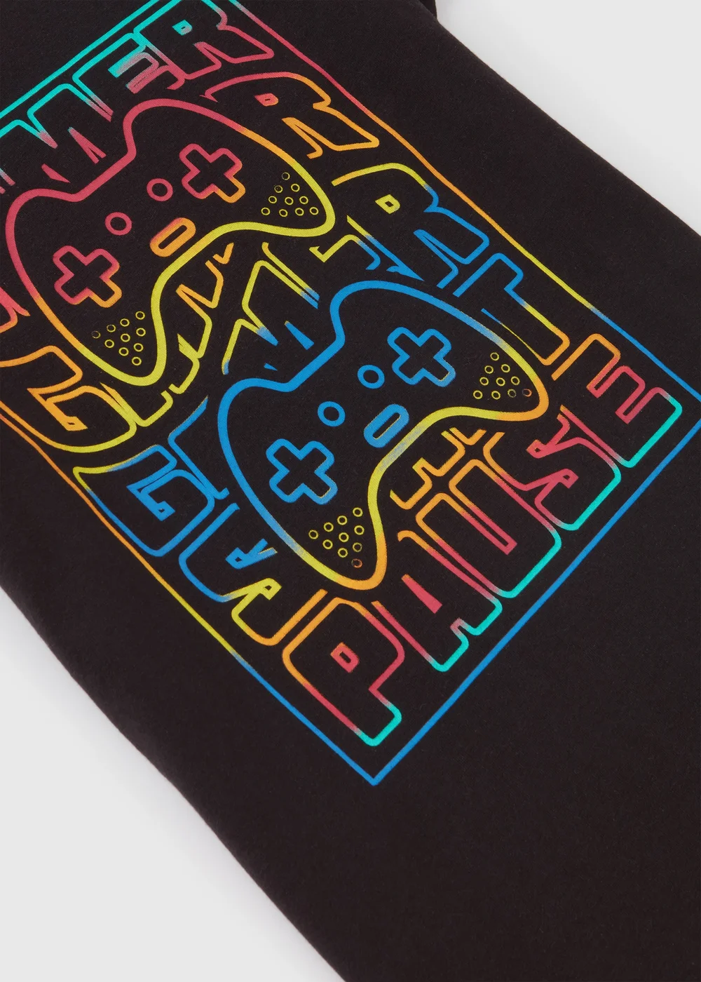 Boys Black Gamer T-Shirt (7-13yrs) - 7 Yrs Image 2