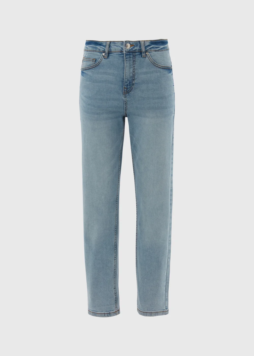 Light Wash Straight Fit Jeans - 8 Image 5