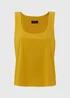 Et Vous Yellow Double Layer Vest Top - Size 8 Image 5