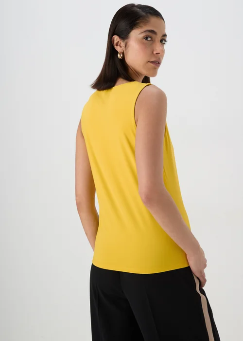 Et Vous Yellow Double Layer Vest Top - Size 8 Image 2