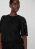Et Vous Black Lace Box Top - Size 8 Image 3