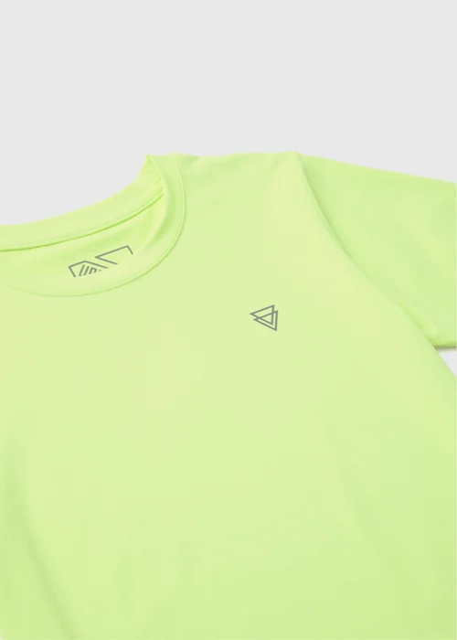 Boys Lime Textured Sports T-Shirt (7-13yrs) - 7 Yrs Image 2