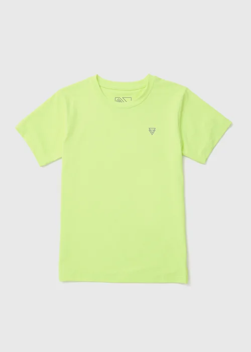Boys Lime Textured Sports T-Shirt (7-13yrs) - 7 Yrs Image 1