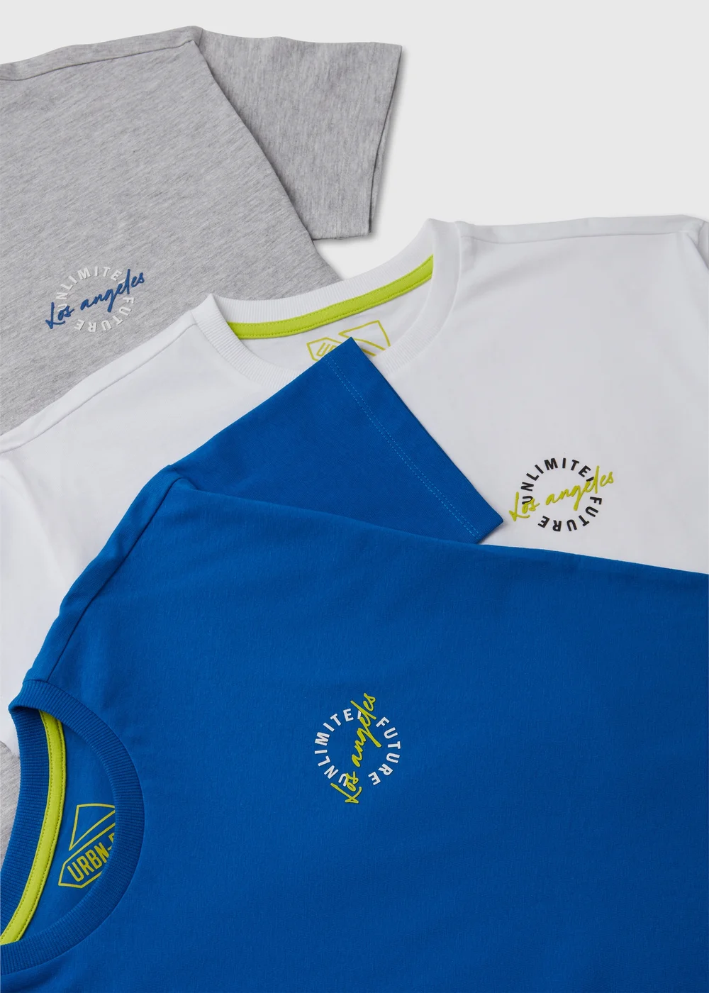 Boys 3 Pack Multicolour T-Shirts (7-13yrs) - Age 7 Years Image 2