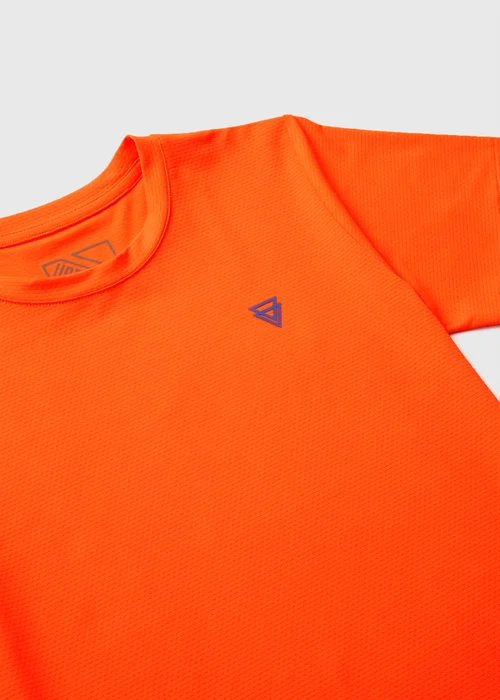 Boys Orange Textured Sports T-Shirt (7-13yrs) - 7 Yrs Image 2