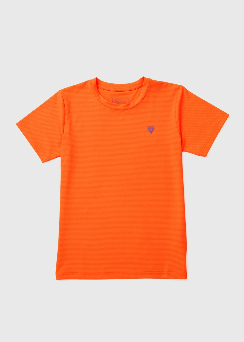 Boys Orange Textured Sports T-Shirt (7-13yrs) - 7 Yrs Image 1
