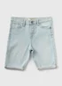 Boys Light Wash Skinny Fit Denim Shorts (7-13yrs) - Age 7 Years Image 1